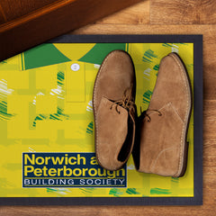 Norwich 1994 Home Shirt - Personalised Retro Door Mat - 60cm x 40cm