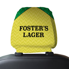 Norwich 1986 Home - Retro Football Shirt - Pack of 2 - Car Seat Headrest Covers