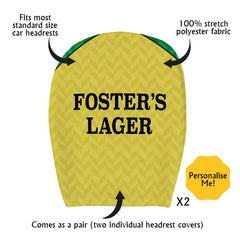 Norwich 1986 Home - Retro Football Shirt - Pack of 2 - Car Seat Headrest Covers