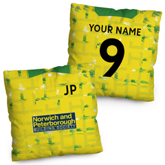 Norwich - 1994 Home Shirt - 45cm or 61cm Retro Cushion