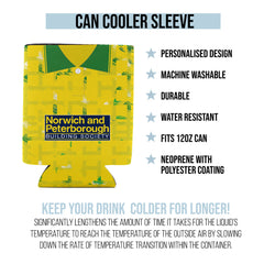 Norwich 1994 Home Shirt - Personalised Drink Can Cooler