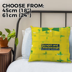 Norwich - 1994 Home Shirt - 45cm or 61cm Retro Cushion