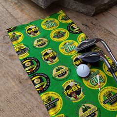 Norwich - Football Legends - Retro Lightweight, Microfibre Golf Towel