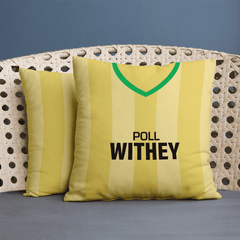 Norwich - 1985 Home Shirt - 45cm or 61cm Retro Cushion