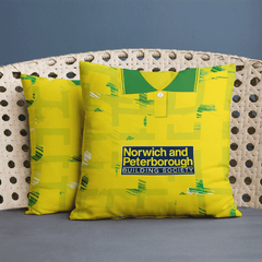 Norwich - 1994 Home Shirt - 45cm or 61cm Retro Cushion