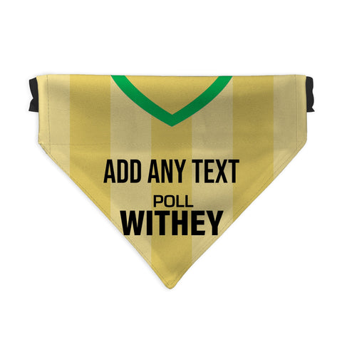 Norwich 1985 Home Shirt - Personalised Pet Bandana - 4 Sizes