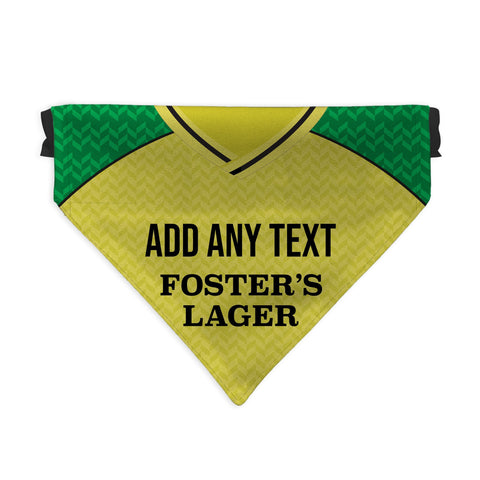 Norwich 1986 Home Shirt - Personalised Pet Bandana - 4 Sizes