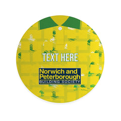 Norwich 1994 Home Shirt - Personalised Drink Coaster - Square Or Circle