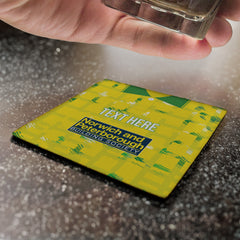 Norwich 1994 Home Shirt - Personalised Drink Coaster - Square Or Circle