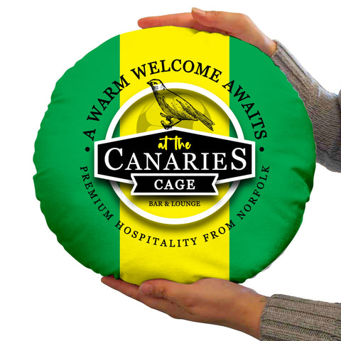 Norwich Canaries - Football Legends - Circle Cushion 14inch
