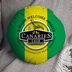 Norwich Canaries - Football Legends - Circle Cushion 14inch