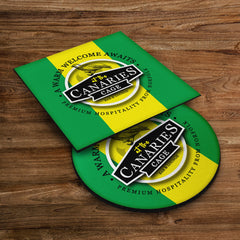 Norwich Canaries - Football Coaster - Square Or Circle