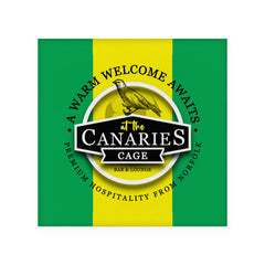 Norwich Canaries - Football Coaster - Square Or Circle