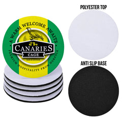Norwich Canaries - Football Coaster - Square Or Circle