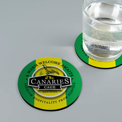 Norwich Canaries - Football Coaster - Square Or Circle