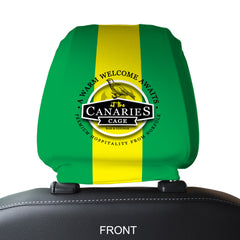 Norwich Canaries - Football Legends - Headrest Cover