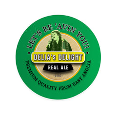 Norwich Delia Smith - Football Coaster - Square Or Circle