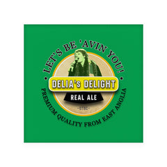 Norwich Delia Smith - Football Coaster - Square Or Circle