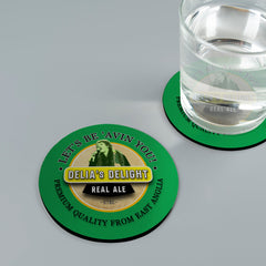 Norwich Delia Smith - Football Coaster - Square Or Circle