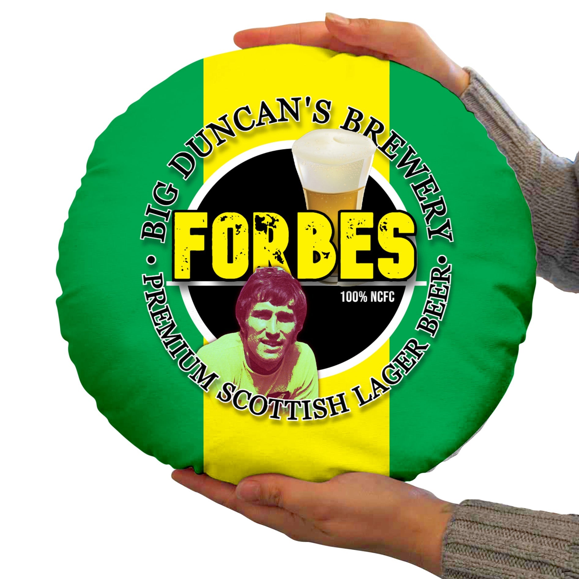 Norwich Forbes - Football Legends - Circle Cushion 14inch