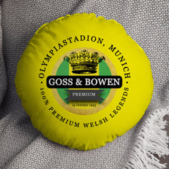 Norwich Goss Bowen - Football Legends - Circle Cushion 14inch