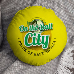 Norwich On the Ball - Football Legends - Circle Cushion 14inch