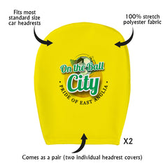 Norwich On the Ball - Football Legends - Headrest Cover