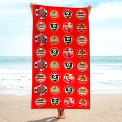 Nottingham - Football Legends - Microfibre Beach Towel - 150cm x 75cm