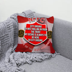 Nottingham City Ground Song - Football Legends - Cushion 10inch