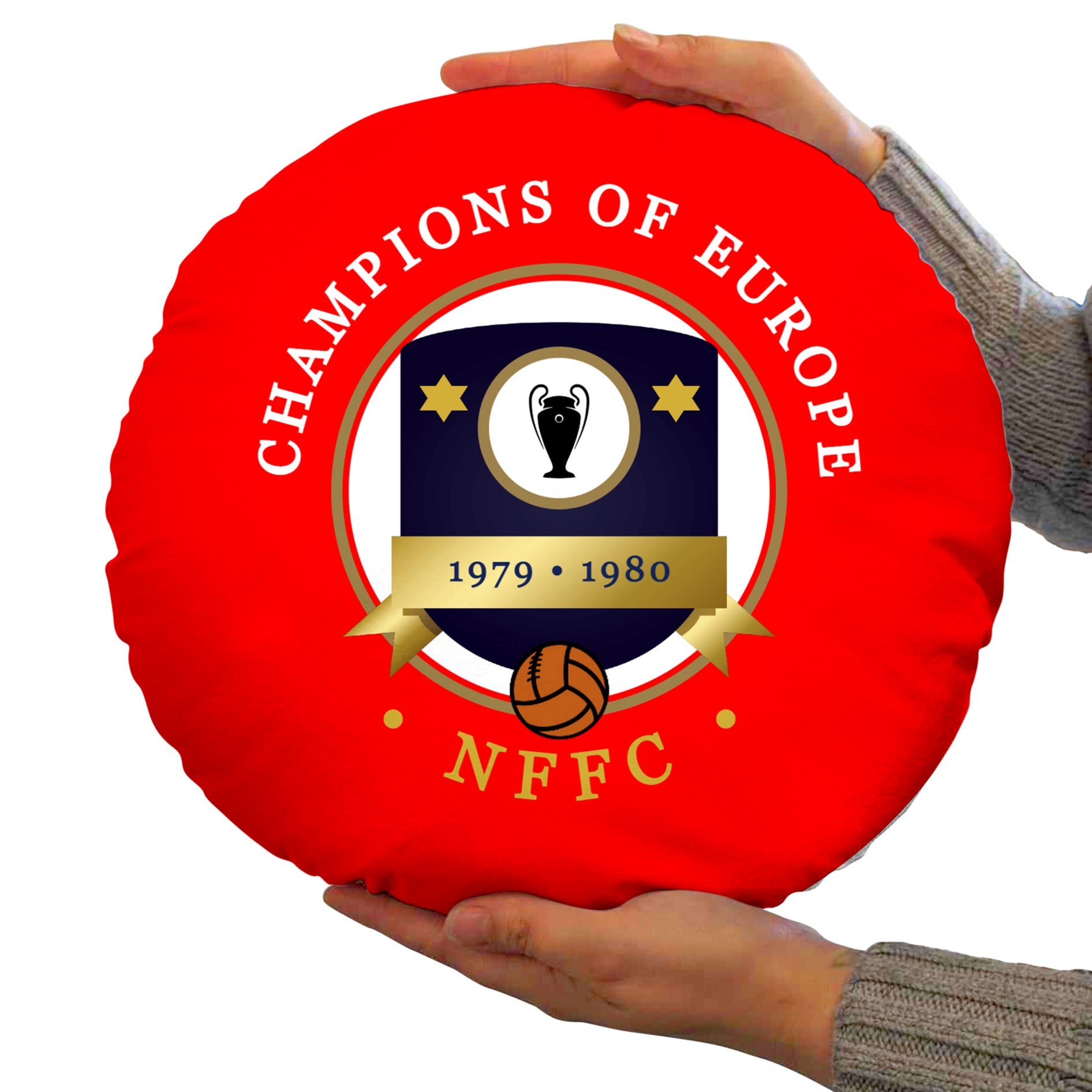 Nottingham European Cup - Football Legends - Circle Cushion 14inch