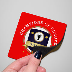 Nottingham European Cup - Football Coaster - Square Or Circle