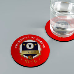 Nottingham European Cup - Football Coaster - Square Or Circle