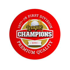 Nottingham League Champions - Football Coaster - Square Or Circle