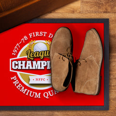 Nottingham League Champions  - Football Legends - Door Mat -60cm X 40cm