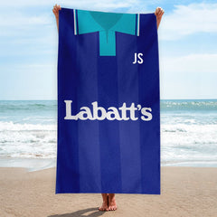 Nottingham Forest - 1993 Away Shirt - Personalised Retro Beach Towel - 150cm x 75cm