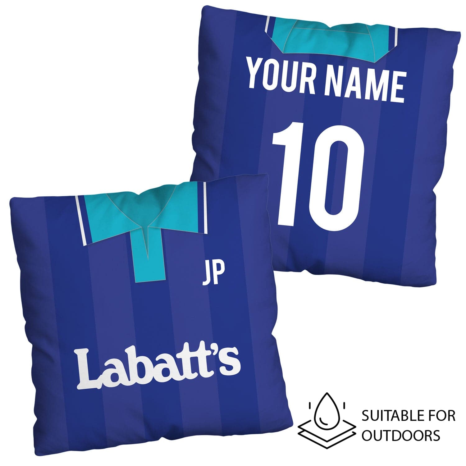 Nottingham - 1993 Away Shirt - 45cm or 61cm Retro Showerproof Outdoor Cushion