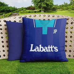 Nottingham - 1993 Away Shirt - 45cm or 61cm Retro Showerproof Outdoor Cushion