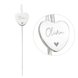 Personalised Engraved Heart Bookmark