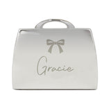 Personalised Bow Handbag Compact Mirror