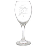 Personalised Mother of the Groom Wine Glass