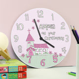 Personalised Whimsical Church Christening Clock