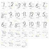 Personalised Cloud Baby Milestone Cards