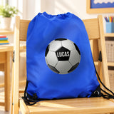Personalised Football Blue Kit Bag