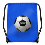 Personalised Football Blue Kit Bag
