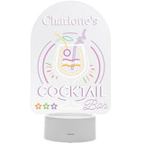 Personalised LED Colour Changing Cocktail Bar Sign