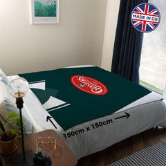 Plymouth Retro 2003 Home Shirt - Personalised Retro Fleece Blanket 150cm X 150cm