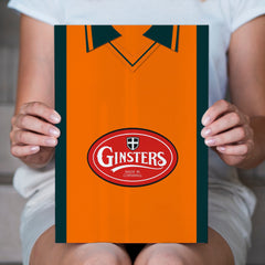 Plymouth Retro 2004 Away Retro Shirt - A4 Personalised Metal Sign Plaque - Frame Options Available