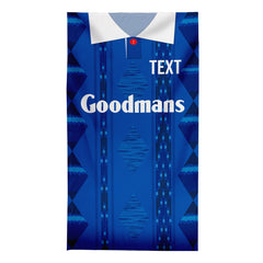 Portsmouth 1993 Home Shirt - Personalised Lightweight, Microfibre Retro Beach Towel - 150cm x 75cm