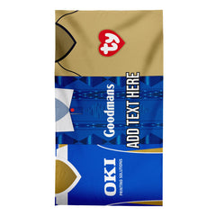 Portsmouth Three Shirt Design - Personalised Lightweight, Microfibre Retro Beach Towel - 150cm x 75cm