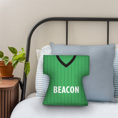 Plymouth Retro 1983 Home Shirt - Personalised Retro Shirt Cushion